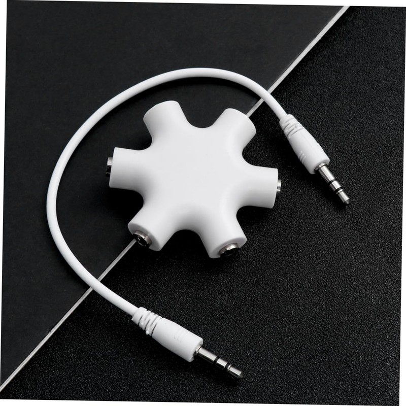 OSALADI 3pcs Way Audio Splitter Snowflake Design Headphone Adapter for