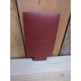 Cayman Jack Faux Leather Glass Bottle Koozie  Beer Margaritas Malt Brow