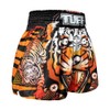 TUFF Muay Thai Shorts Boxing Trunks (TUF-MS613-ORG, M)