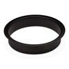 SOTECH Washbasin Throw-Through Ring Stainless Steel Matt Black Varnished Diameter