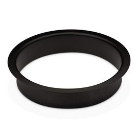 SOTECH Washbasin Throw-Through Ring Stainless Steel Matt Black Varnished Diameter 210 mm Height 41.5 mm for Installation in Washbasin or Worktop Waste Through Ring