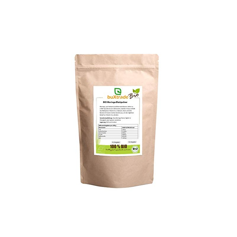 2 x 500 g Moringa Leaf Powder Horseradish Tree Moringa