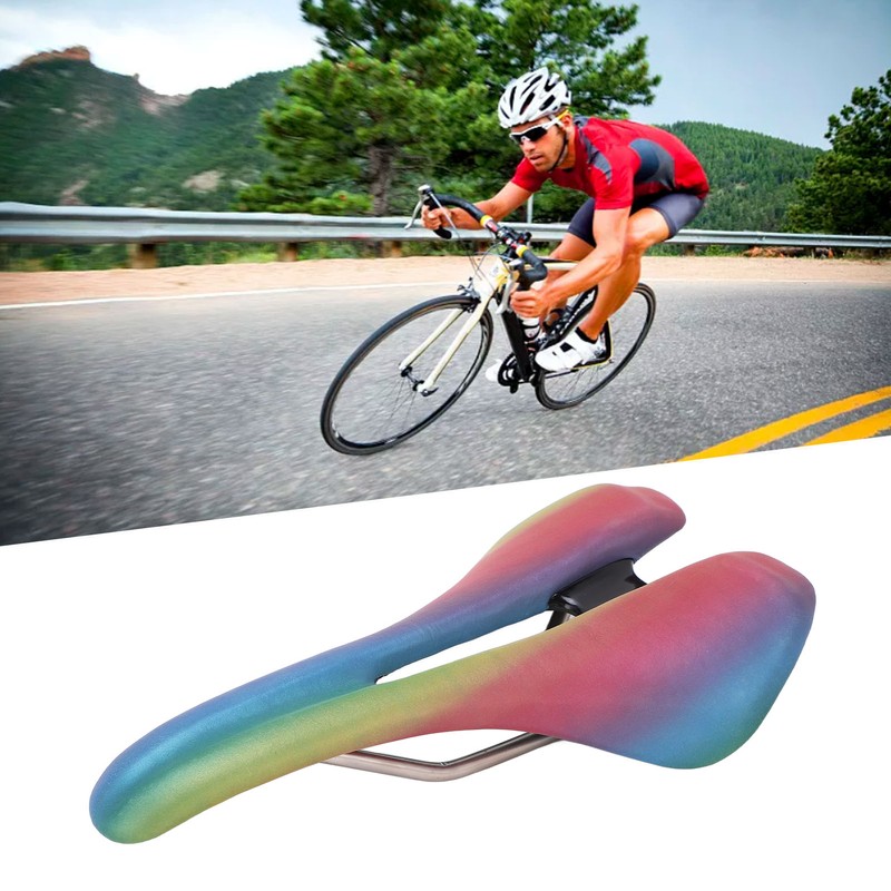Bike Seat Mountain Road Bike Folding Bike Colored Hollow Circulation