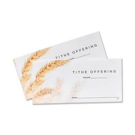 Tithe Offering Envelopes for Church | 3 1/16" x 6 5/16" | Pack of 100