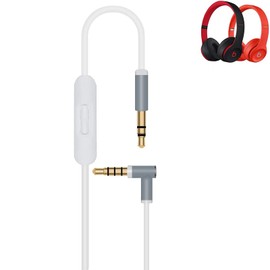 OOYAYA Replacement 3.5mm Audio Cable Cord Wire with in-line Mic and Control Compatible with Beats by Dr Dre Headphones Solo 2/3/Studio/Pro/Detox/Wireless/Mixr/Executive/Pill 4.6FT(White)