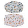 2pcs Baby Diaper Changing Covers Printing Cotton Yarn Removable Infant