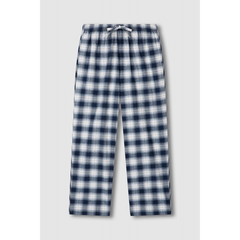 JAJU [JAJU/자주] 여 플란넬 파자마 팬츠_다크 네이비 [JAJU] Women's Flannel