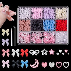 AstraGlam Butterfly Nail Art Charms Set - Colourful Nails Glitter Stones, Nail Charms, Nails 3D, Nail Design Accessories, Nail Charms for Creative Nail Art