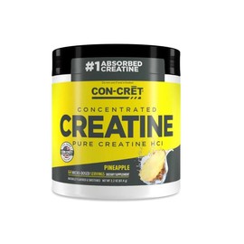 CON-CRET Concentrated Creatine Creatina HCI Pura en polvo formula patentada 60 porciones sabor piña                                                   