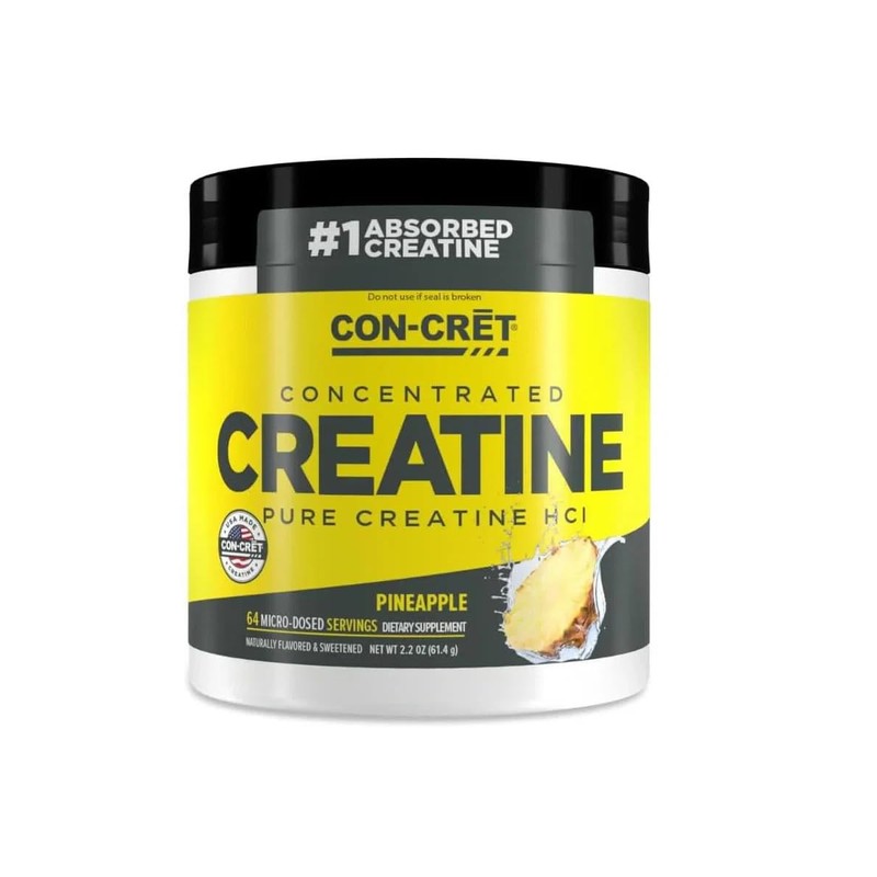 CON-CRET Concentrated Creatine Creatina HCI Pura en polvo formula patentada