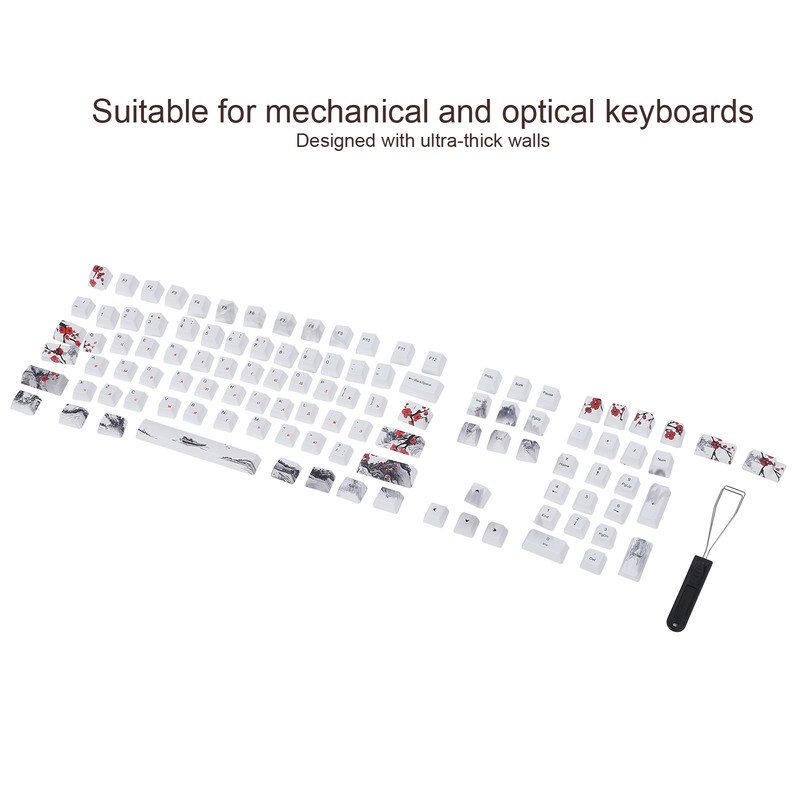 Keycaps PBT 5Sided Sublimation 110 Keys Keyboard Caps for Mechanical