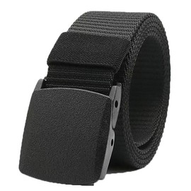 DIVESTAR Freediving Weight Belt, 59 inches, Nylon Snorkeling Spearfishing Webbing Strap with Quick-Release Plastic Buckle (Black, 59 Inch)