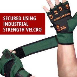 Crown Gear Weightlifting Gloves for Crossfit Workout Training - Fitness Gym Bodybuilding Gloves for Men or Women - Best for Heavy Weight Lifting Exercise Integrated Full Wrist Support Wraps (M)