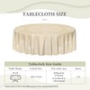SNAIL GARDEN 152cm/60in Round Table Cloth Wipeable, Spill-proof Polyester Circular