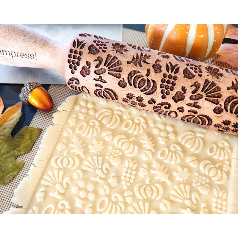 Thanksgiving Embossed Rolling Pin