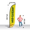 LookOurWay Feather Flag Banner - 12 Feet Tall Advertising Flags