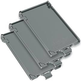 3Pcs Recessed Outlet Box Cover, DBVC-1 Replacement Cover, UV Rated, Weather-Proof, Type 3r Enclosure Cover Compatible with DBVR/DBVS/DBVM Series, 60VC, and Other Outlet Box.