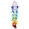 Kheops International Beaded Dreamcatcher 7 Chakras, 24-inches Length, Multicolor