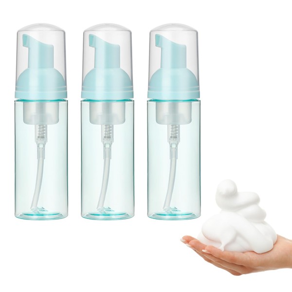 3 Stück Reisegröße klar Leere Flasche Schaumspender 50 ml Schaumflasche