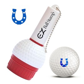 ProMarking EZBallStamp - Sello de pelota de golf, herradura azul