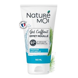 Naturé Moi - Moist Effect Styling Gel - Non Greasy, Non Sticky - Lasts 12 Hours - All Hair Types - 97% Natural Origin - Organic Barley - 150ml - Recycled Tube - Made in