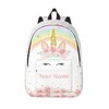 UJDUYSD Unicorn Rainbow Backpack for Girls Boys, Customized with Name,