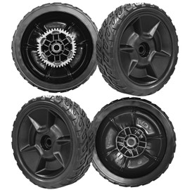 Lawn Mower Wheel Kit (2X Front Drive Wheels 44710-VR8-N00ZA + 2X Rear Wheels 42710-VR8-N00ZA) Compatible with Honda HRN216 Walk Behind Lawn Mower(4 PCS)