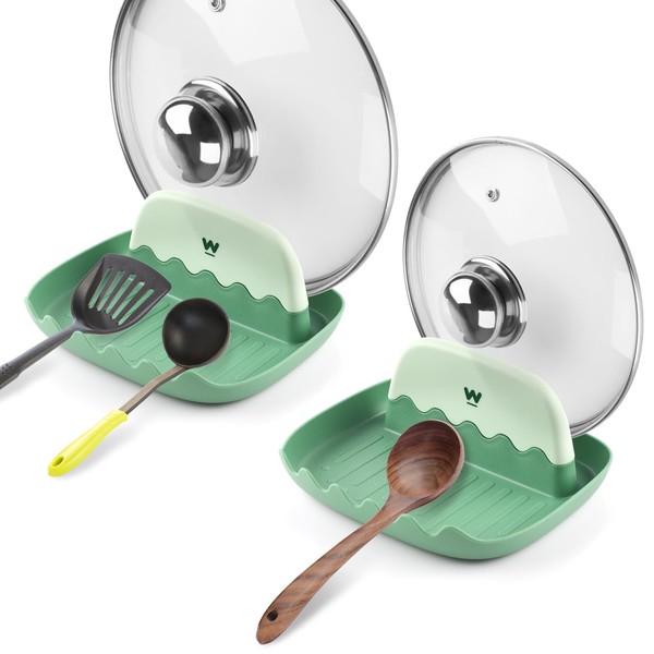 Spoon and Lid Rest - 2 Packs Spoon Rest with