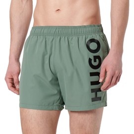 HUGO Men's Abas Swim Shorts, Open Green343