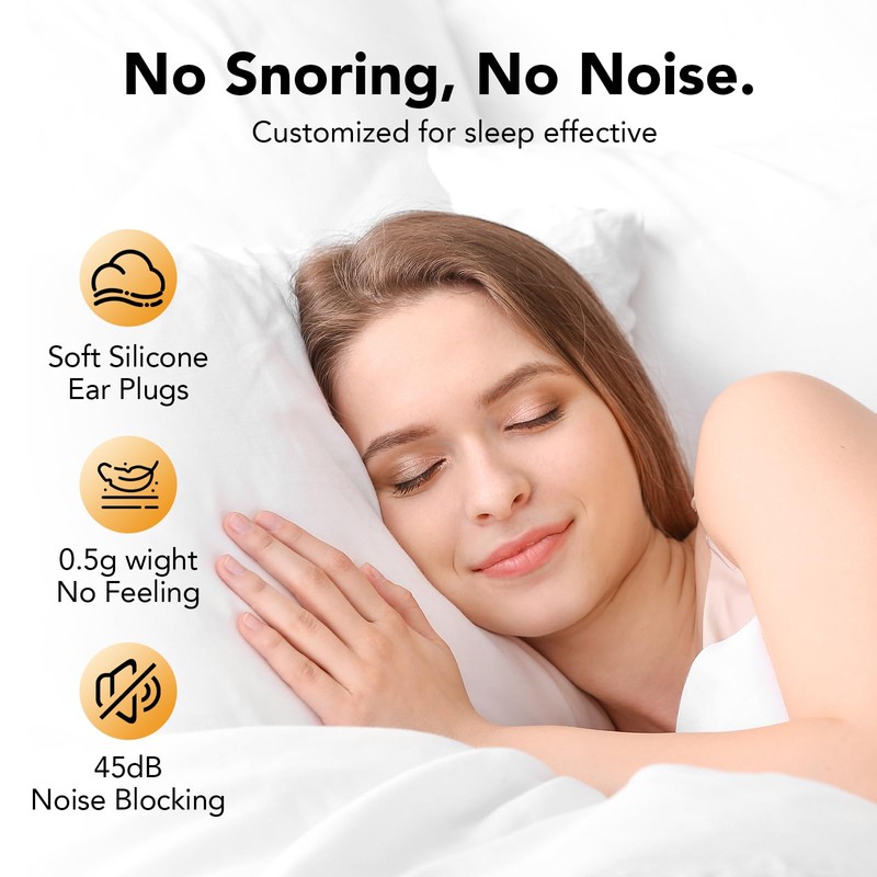 Ear Plugs for Sleeping, 45dB Hearing Protection, Noise Reducing, Pink