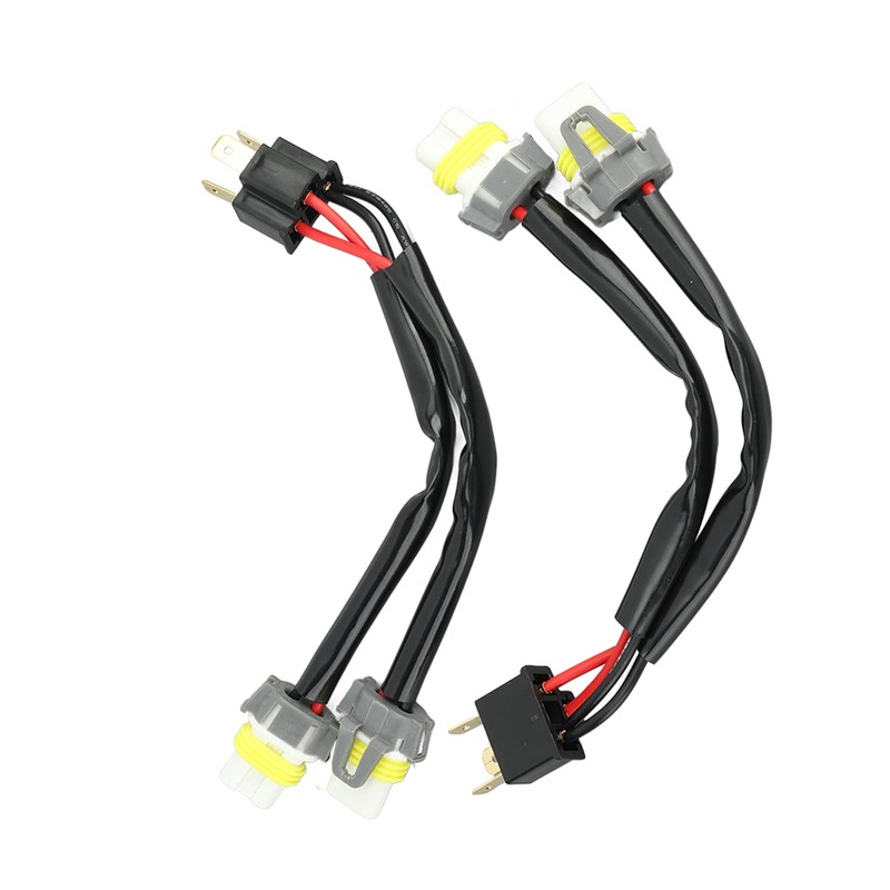 aqxreight Headlight Splitter Wire Male H4 9003 to 9005 9006