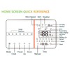 Smart Electric Thermostat White Programmable WiFi Thermostat with Temperature Humidity