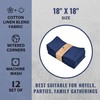 Fingercraft Cloth Napkins Set of 12, Cotton Linen Blend Napkins
