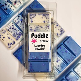 Puddle of Wax - Laundry Powder Soy Wax Melt Snap Bar - 50g - Laundry Scent - Vegan Friendly - Made in the UK