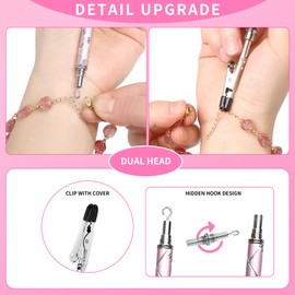 WIFORT Bracelet Helper Tool - Bracelet Helper to Put on Yourself, Quick Release Fastening Jewelry Clasp Helpers, Metal Bracelet Assist Tool with Hideable Hook for Bracelet, Necklace, Watch, Zippers