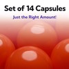 Vending Machine Capsules - 3" ORANGE Empty Plastic Capsules -