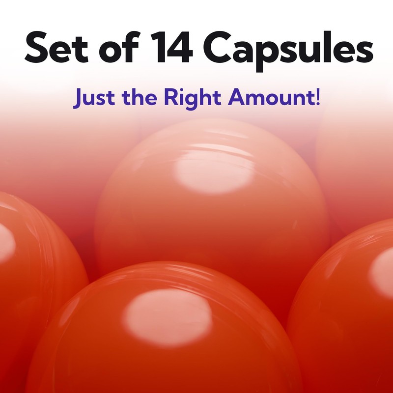 Vending Machine Capsules - 3" ORANGE Empty Plastic Capsules -