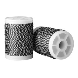 THREE ARCHERS Archery Bow String serving Thread (Black & White)