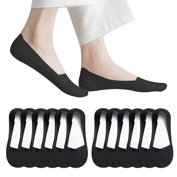 Caudblor Thin No Show Socks, Low Cut Liner Non Slip