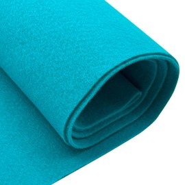 EOVEA | Tela de fieltro acrílico de The Yard – Material no rígido, suave, 72 pulgadas de ancho, hojas de fieltro de 1,6 mm de grosor para manualidades, costura, tapicería, cojín, acolchado (turquesa