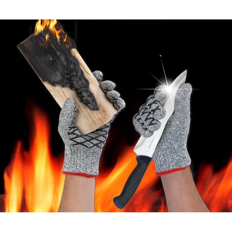 Maximex Pair of Heat and Cut Protection Gloves Ladies Size