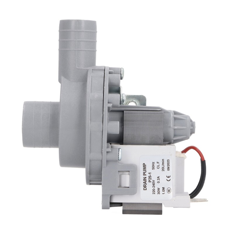 Washer Drain Pump Motor 30W 0.2A 20LPM Copper Coil Powerful