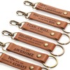 DAREhue Mens Keyring with Inspirational Quote - Genuine Leather (AWESOME,