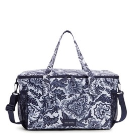 Vera Bradley Women's Recycled Ripstop Family Cooler, Java Navy & White, One Size