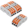 DIANN 10pcs Lever Wire Connectors 3 Circuit Inline Splices Electrical