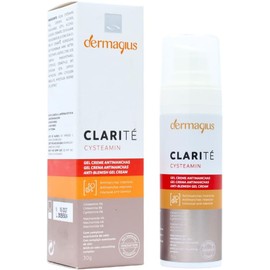 Clarité Cysteamin 5% Crema Gel Facial Antimanchas 30g - Tratamiento Intensivo Melasma Resistente e Hiperpigmentación - Aclarante Potente con Niacinamida