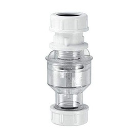 McAlpine TUN5-CL Tunvalve Straight Through (Clear), White