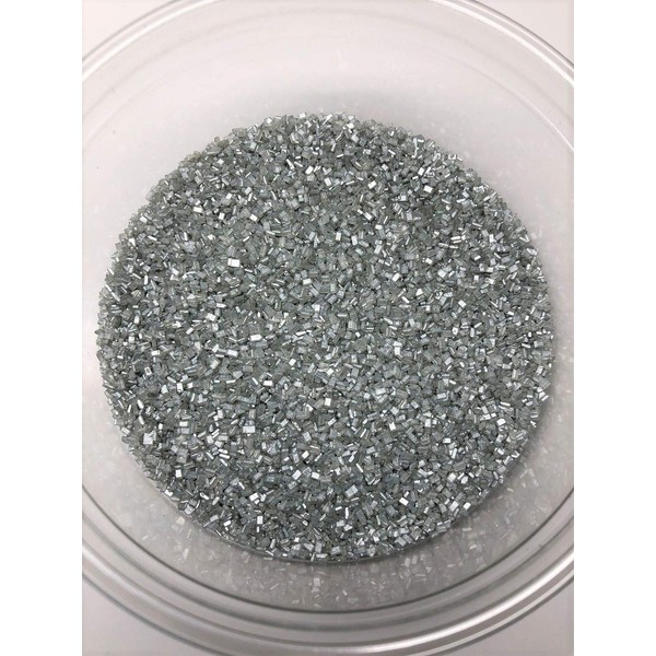 Sugar Crystalz Silver Crystals Bakery Topping Sprinkles 1 pound colored