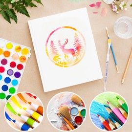 Deer Stencils for Painting – 25pcs Reusable 6"x6" Animal Templates for DIY Crafts on Wood, Walls Art Fabrics Canvas Scrapbook