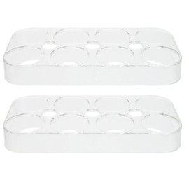 DOITOOL 2pcs Practical Egg Box Refrigerator Trays Egg Holder For Refrigerator Egg Storage Drawer Durable Egg Storage Case
